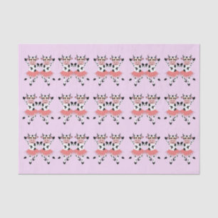 Cute en grappige danskoeien tissuepapier