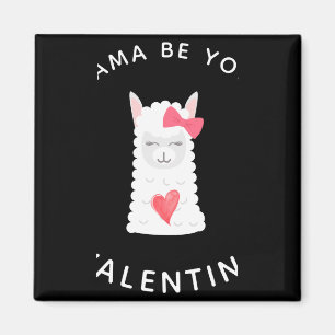 Cute En Grappige Lama Valentijnsdag T-shirt Magneet