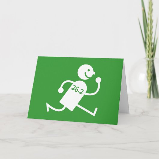Cute en grappige marathon kaart (Voorkant)