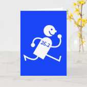 Cute en grappige marathon kaart (Gele Bloem)