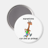 Cute en grappige marathon magneet (Voorkant / Achterkant)