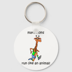 Cute en grappige marathon sleutelhanger