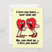 Cute en grappige Valentijnsdag Feestdagenkaart (Voorkant / Achterkant)