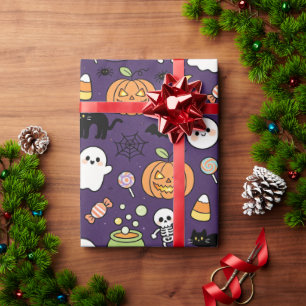 Cute en griezelige feestcadeauverpakking, Leuke Ha Cadeaupapier