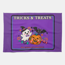 Cute en griezelige Halloween keukenhanddoek