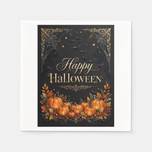 Cute en griezelige Halloween mummie & pompoen fees Servet