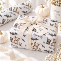 Cute en griezelige uil en vleermuis Halloween-patr