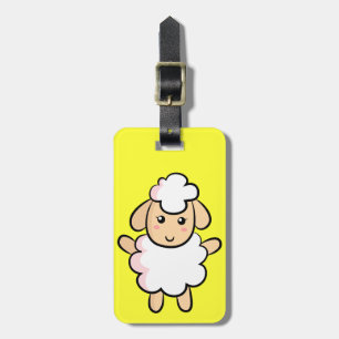 Cute en Happy Farm Schaap Bagagelabel