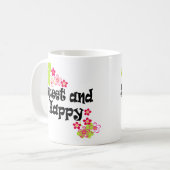 Cute en happy koffiemok (Voorkant links)