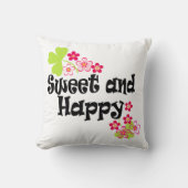 Cute en happy kussen (Voorkant)