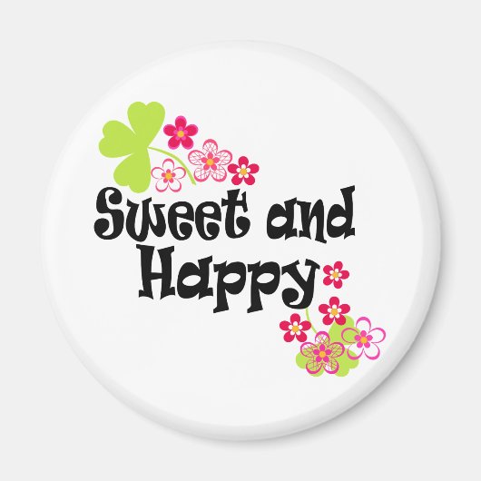 Cute en happy magneet (Voorkant)