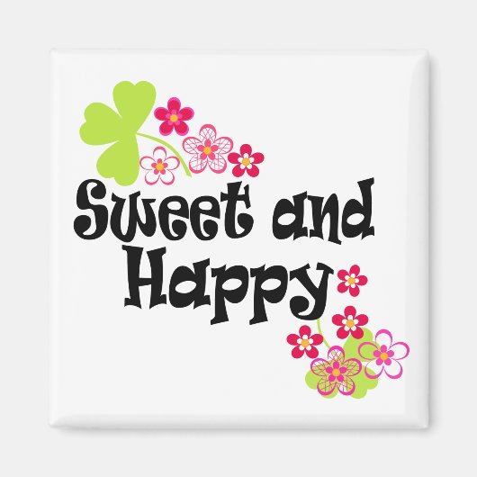 Cute en happy magneet (Voorkant)