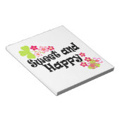 Cute en happy notitieblok (Schuin)