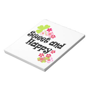 Cute en happy notitieblok