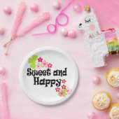 Cute en happy papieren bordje (Feest)