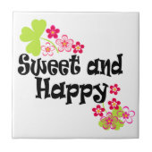 Cute en happy tegeltje (Voorkant)