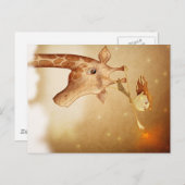 Cute en imaginaire illustratie briefkaart (Voorkant / Achterkant)