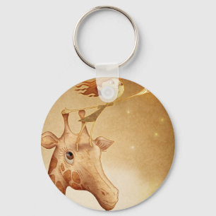 Cute en imaginaire illustratie sleutelhanger