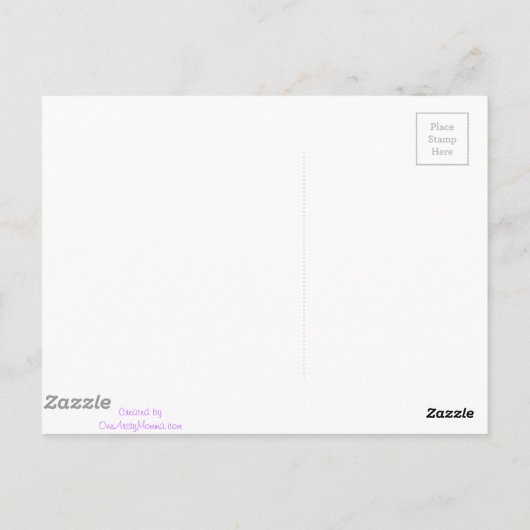 Cute en kleurrijke Giraffe Briefkaart (Achterkant)