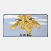 Cute en kleurrijke Giraffe Bureaumat (Voorkant)