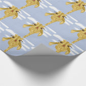 Cute en kleurrijke Giraffe Cadeaupapier (Hoek)