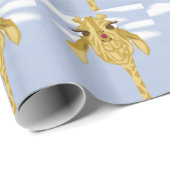 Cute en kleurrijke Giraffe Cadeaupapier (Rol Hoek)