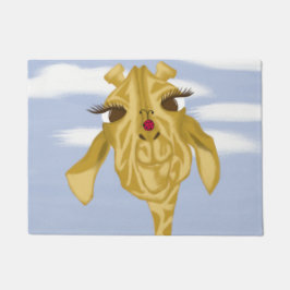 Cute en kleurrijke Giraffe Deurmat