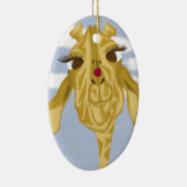 Cute en kleurrijke Giraffe Keramisch Ornament (Rechts)