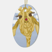 Cute en kleurrijke Giraffe Keramisch Ornament (Links)