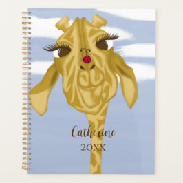 Cute en kleurrijke Giraffe Planner