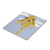 Cute en kleurrijke Giraffe Tegeltje (Zijkant)