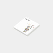 Cute en kleurrijke kat post-it® notes (Schuin)