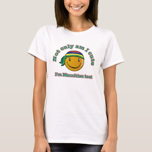 Cute en Mauritiaans ontwerp T-shirt (Voorkant)