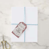 Cute en Moderne Kitten Verjaardag Cadeaulabel (Met Touw)