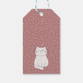 Cute en Moderne Kitten Verjaardag Cadeaulabel (Achterkant)