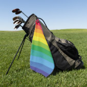 Cute en Moderne regenboogkleuren Golfhanddoek (Groen)