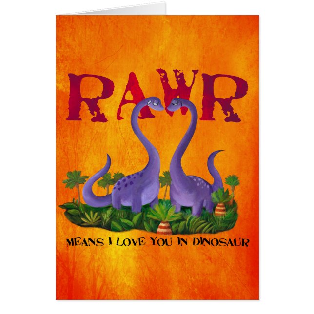 Cute en Romantic Dinos - Rawr (Voorkant)