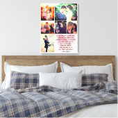 Cute en romantisch fotogedicht canvas afdruk (Insitu (Slaapkamer))
