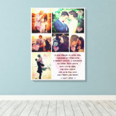 Cute en romantisch fotogedicht canvas afdruk (Insitu (Houten vloer))