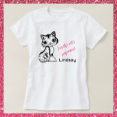 Cute en roze cat's pyjama's t-shirt