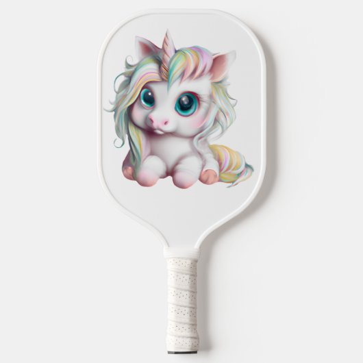 Cute en Schattige Baby Unicorn Pickleball Paddle (Voorkant)