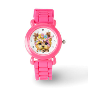 Cute en Schattige Baby Yorkie Horloge