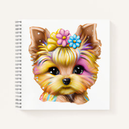Cute en Schattige Baby Yorkie Notitieboek