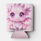 Cute en Schattige Fantasy Pink Baby Chibi Blikjeskoeler (Achterkant)