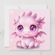 Cute en Schattige Fantasy Pink Baby Chibi