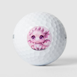 Cute en Schattige Fantasy Pink Baby Chibi Golfballen