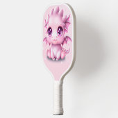 Cute en Schattige Fantasy Pink Baby Chibi Pickleball Paddle (Links)