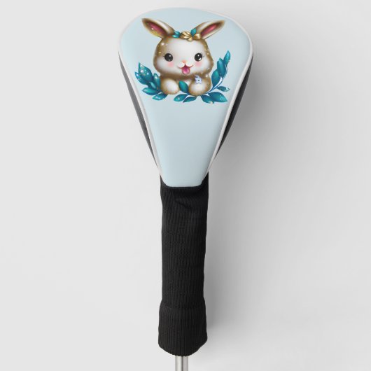 Cute en Schattige Kawaii Baby Bunny Golfheadcover (Voorkant)