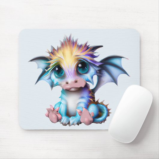 Cute en Schattige Kawaii Baby Dragon Muismat (Met muis)