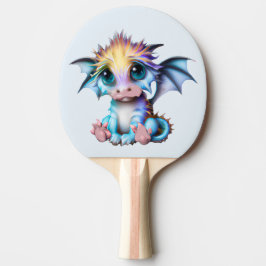 Cute en Schattige Kawaii Baby Dragon Tafeltennisbatje